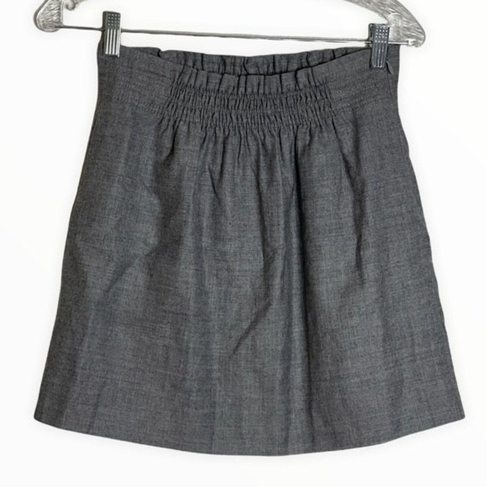 J.‎ Crew Skirt Womens 4 Gray Sidewalk Skirt Wool Blend Neutral Minimalist Office